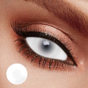 White Mesh Sclera Contacts