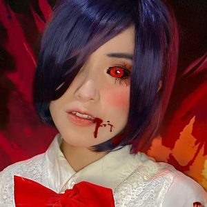 Tokyo Ghoul Black Ring Red Sclera Contacts