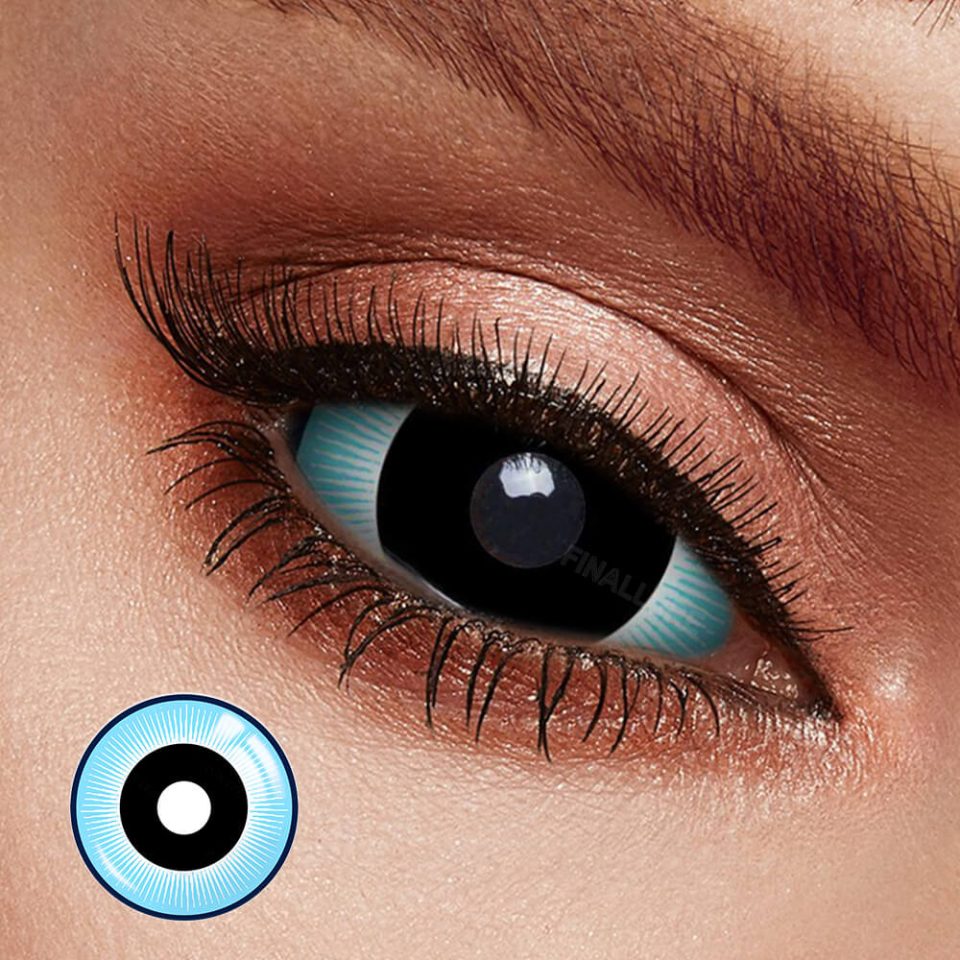 Black & Blue Sclera Contacts