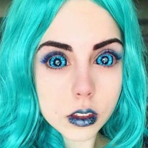 Snowy Night Sclera Contacts