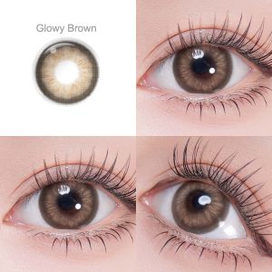 Spanish Circle Glowy Brown Contacts