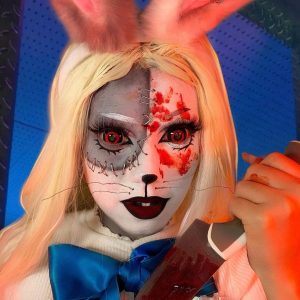 Red Shock Sclera Contacts