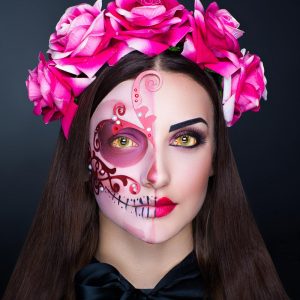 Red & Yellow Mottled Sclera Contacts