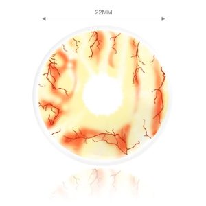 Red & Yellow Mottled Sclera Contacts