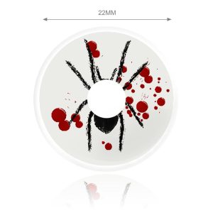 Spider Blood Spot White Sclera Contacts