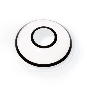 Black Iris Rim White Contacts