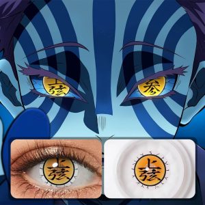 Demon Slayer Akaza Cosplay Contacts (Right Eye)