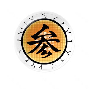 Demon Slayer Akaza Cosplay Contacts (Left Eye)