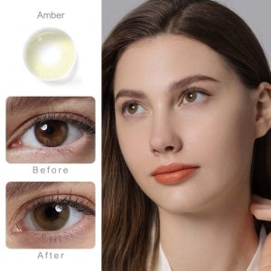 Hidrocor Amber Colored Contacts