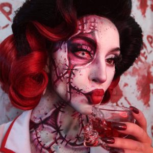 Bloodstained Sclera Contacts