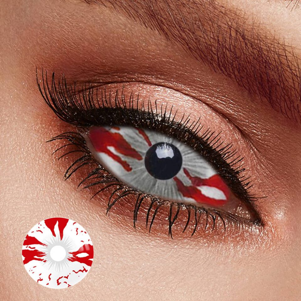 Bloodstained Sclera Contacts