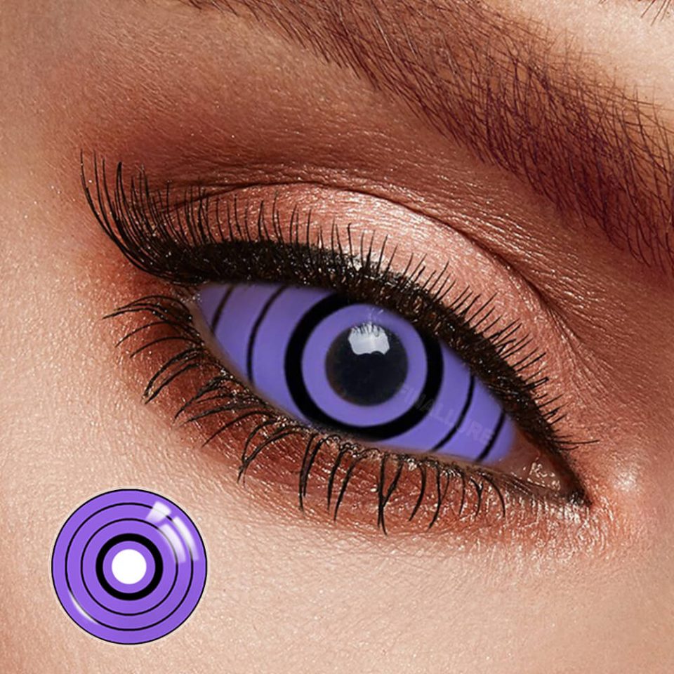 Purple Rinnegan Sclera Contacts